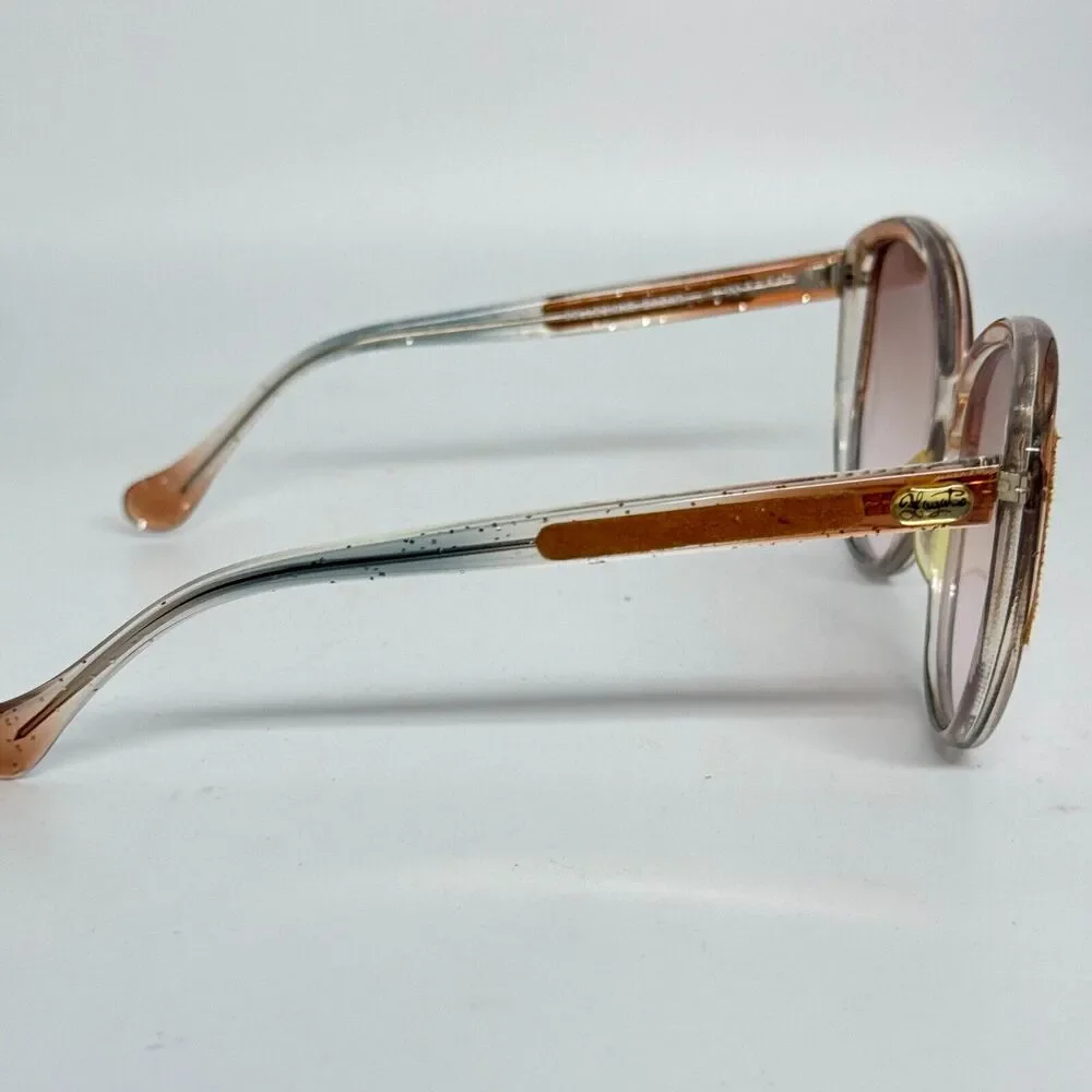 Collezione Bazaar Hearst Brown Oval‎ Sunglasses Japan Frames Only H2281